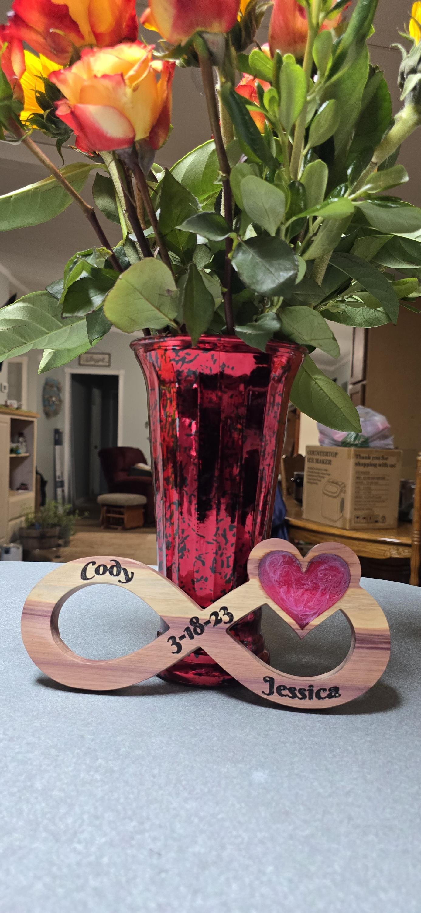 Personalized Infinity Heart