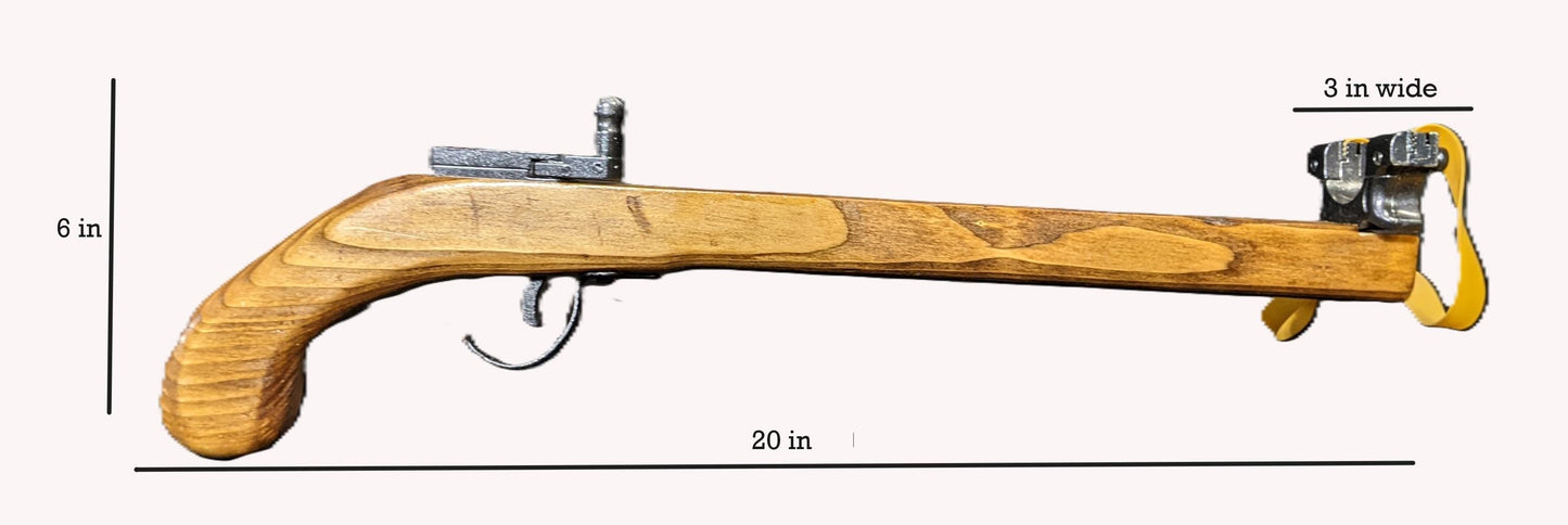 Antique Style Wooden Slingshot Pistol
